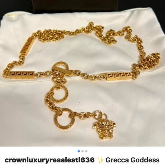 Versace Gold Chain Belt